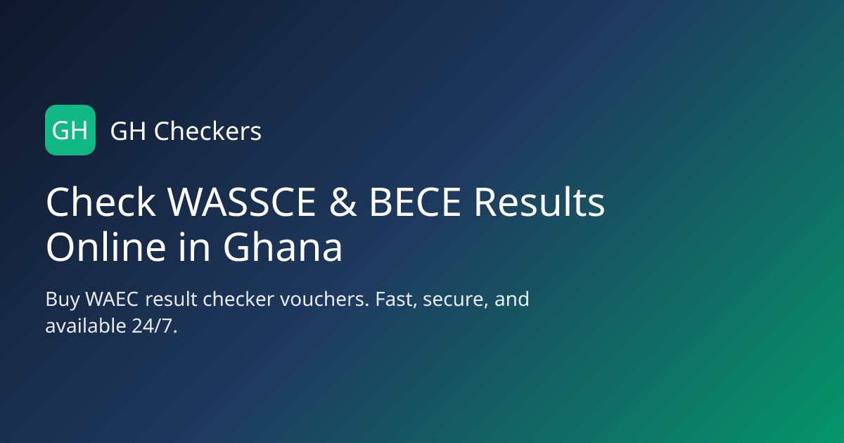 BECE Result Checker 2026 — Check BECE Results Online | GH Checkers Ghana